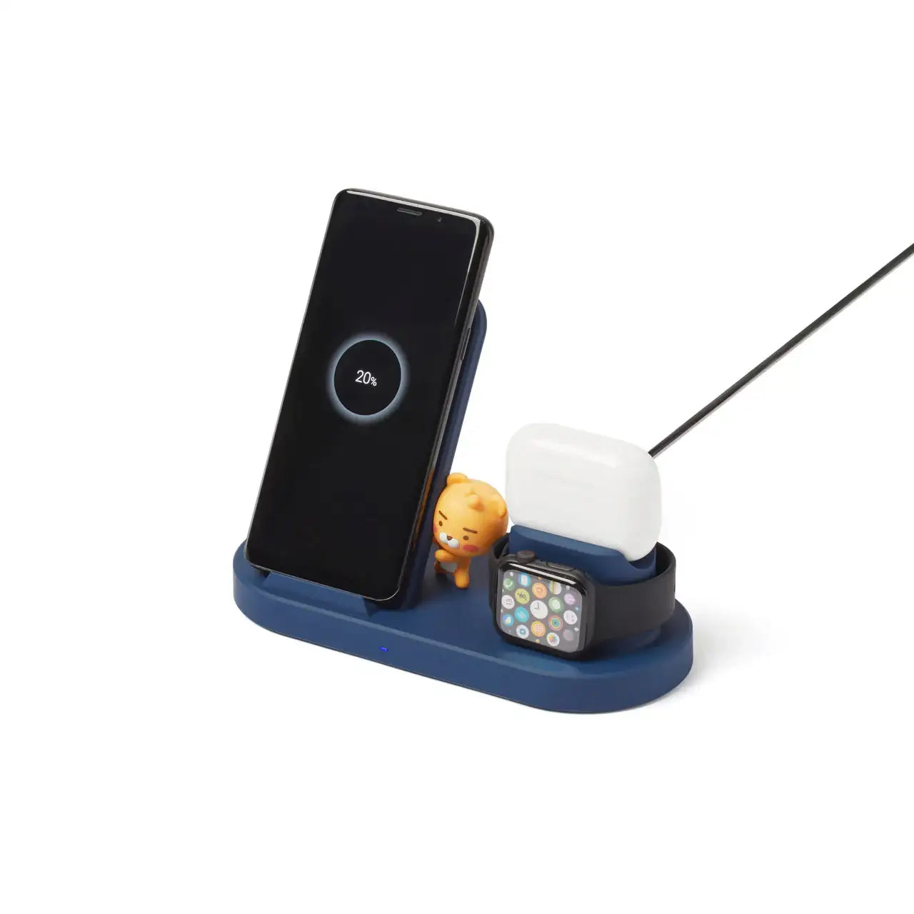 Kakao Friends - 3 in 1 Fast Wireless Charger - Kakao Friends - Accessories - Harumio