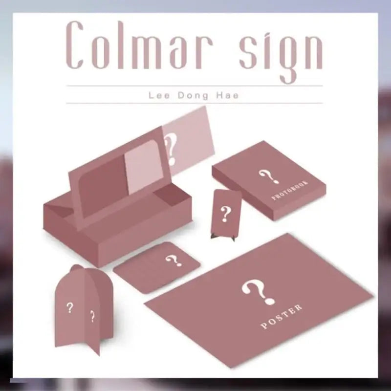 Lee Dong Hae - Photobook - Colmar Sign - Lee Dong Hae - Accessories - Harumio
