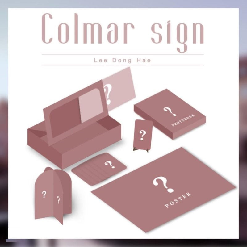 Lee Dong Hae - Photobook - Colmar Sign
