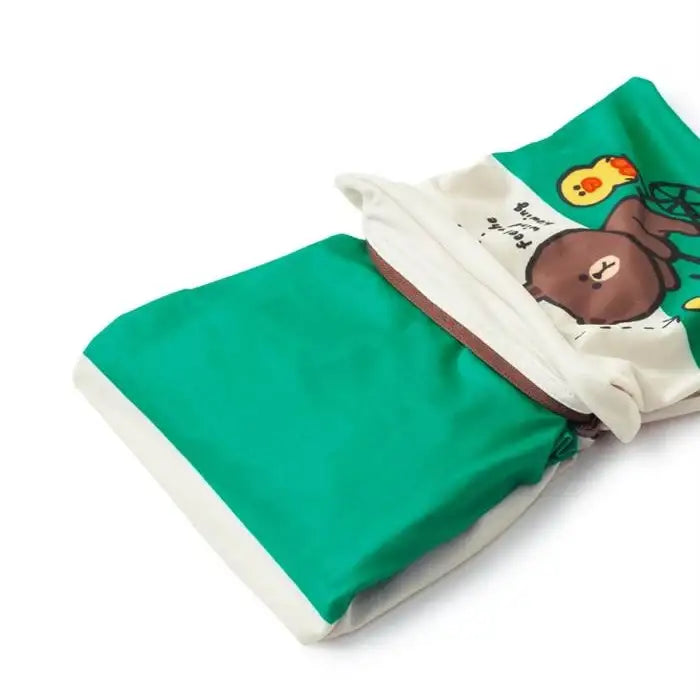 LINE FRIENDS - Official Merch - Brown 28" Luggage Cover - LINE FRIENDS - Accessories - Harumio