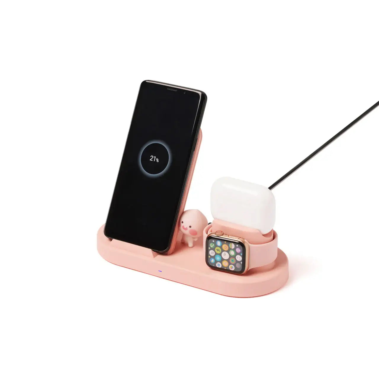 Kakao Friends - 3 in 1 Fast Wireless Charger - Kakao Friends - Accessories - Harumio