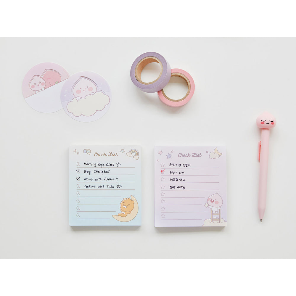 Kakao Friends - Mini Checklist Pad