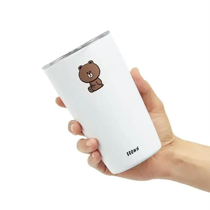 Line Friends - 355ml Tumbler - Brown - Line Friends - Accessories - Harumio