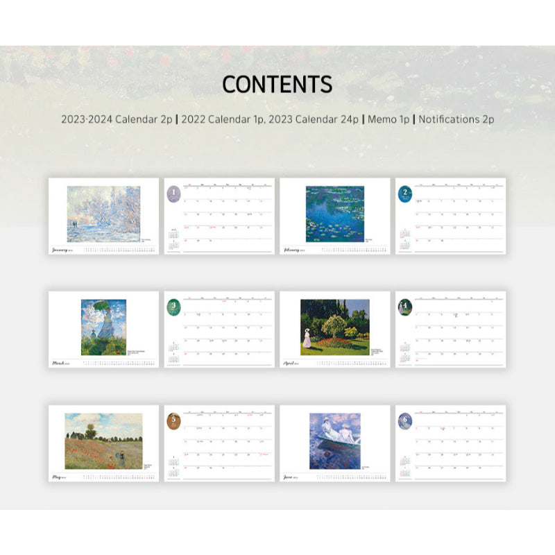 ARTNUOVEAU - 2023 Characters Desk Calendar Collection - ARTNUOVEAU - Calendar - Harumio