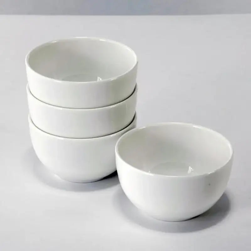 Korean WOW ROUND Bone China Rice Bowl Set - Modern House - Kitchenware - Harumio