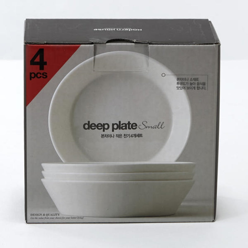 Korean WOW Bone China Deep Plate Small Set