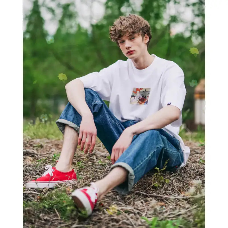 WVProject x Anne of Green Gables - Anne Hits Gilbert Short Sleeve T-shirt - WVProject - T-Shirts - Harumio