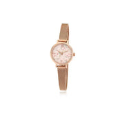CLUE - Flower Print Pink Leather Watch - CLUE - Watches - Harumio
