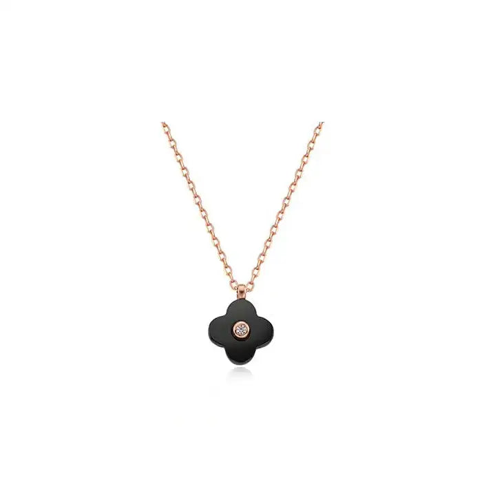 CLUE - Mother-of-Pearl Silver Necklace - CLUE - Jewelry - Harumio