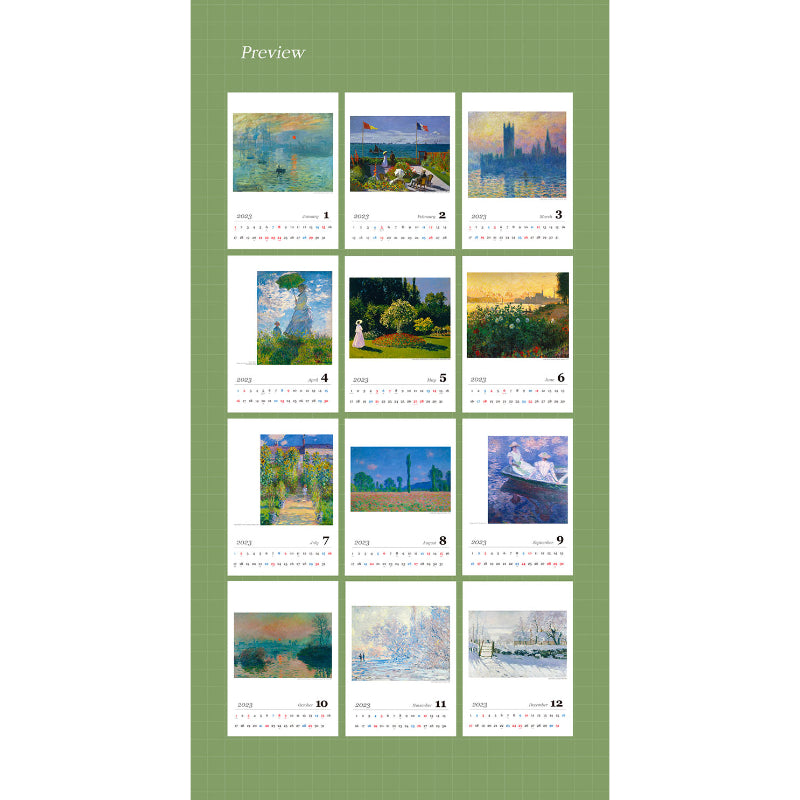 ARTNUOVEAU - 2023 Characters Wall Calendars Collection - ARTNUOVEAU - Calendar - Harumio