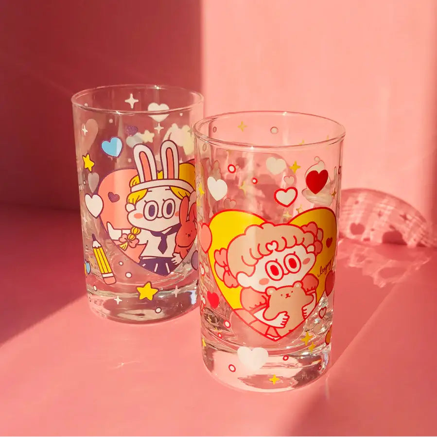 Standard Love Dance - Cherry Pie Retro Glass Cup - Standard Love Dance - Accessories - Harumio