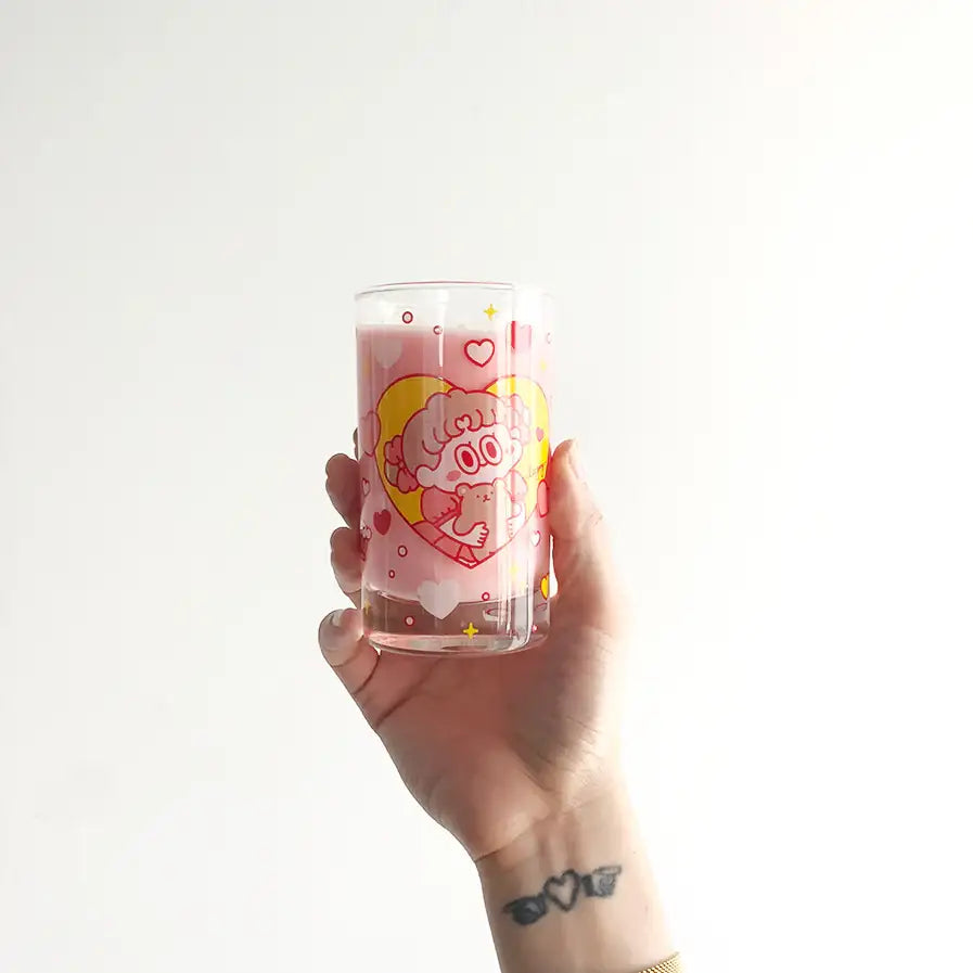 Standard Love Dance - Cherry Pie Retro Glass Cup - Standard Love Dance - Accessories - Harumio