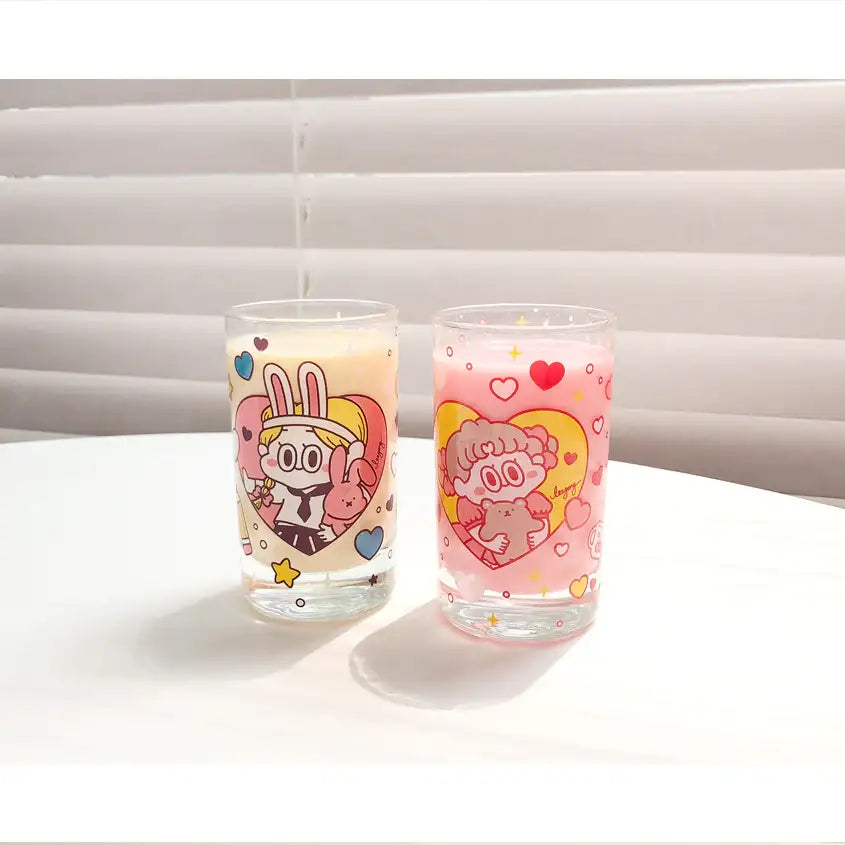 Standard Love Dance - Cherry Pie Retro Glass Cup - Standard Love Dance - Accessories - Harumio