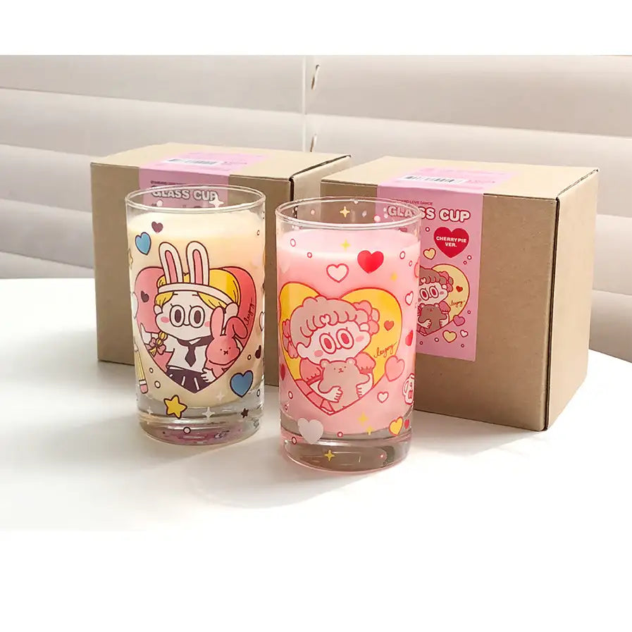 Standard Love Dance - Cherry Pie Retro Glass Cup - Standard Love Dance - Accessories - Harumio