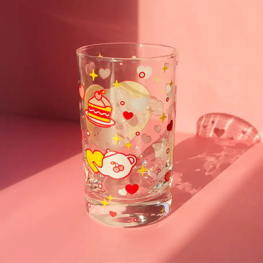 Standard Love Dance - Cherry Pie Retro Glass Cup - Standard Love Dance - Accessories - Harumio