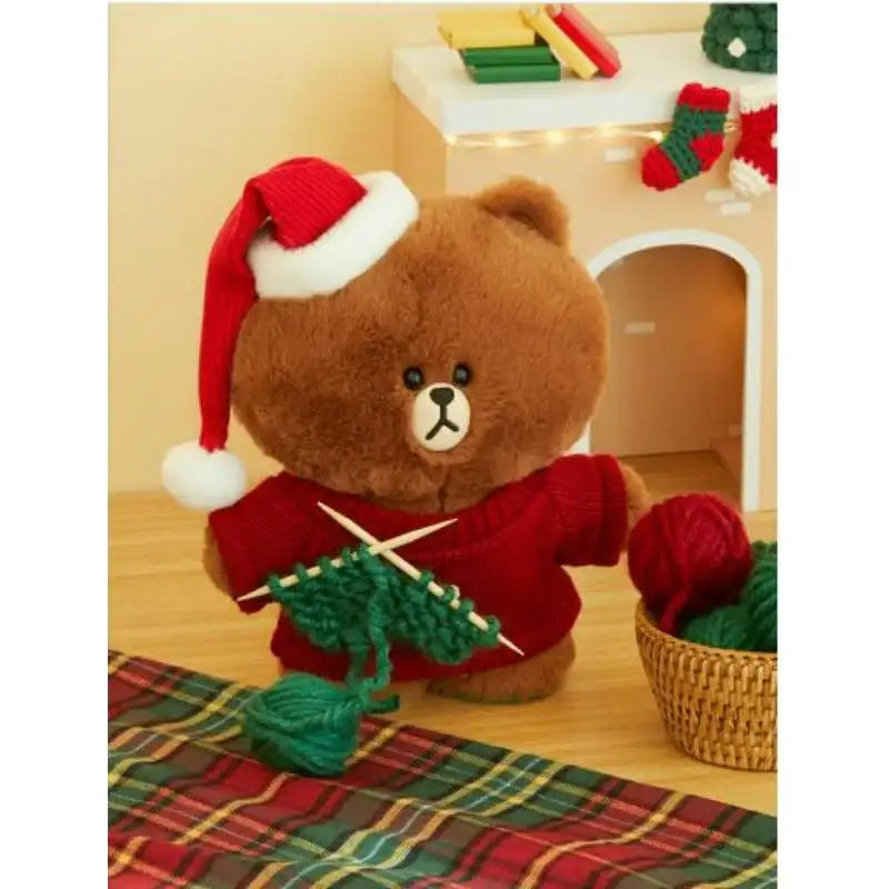 LINE Friends - Standing Doll Holiday Edition - Medium - LINE FRIENDS - Plush - Harumio