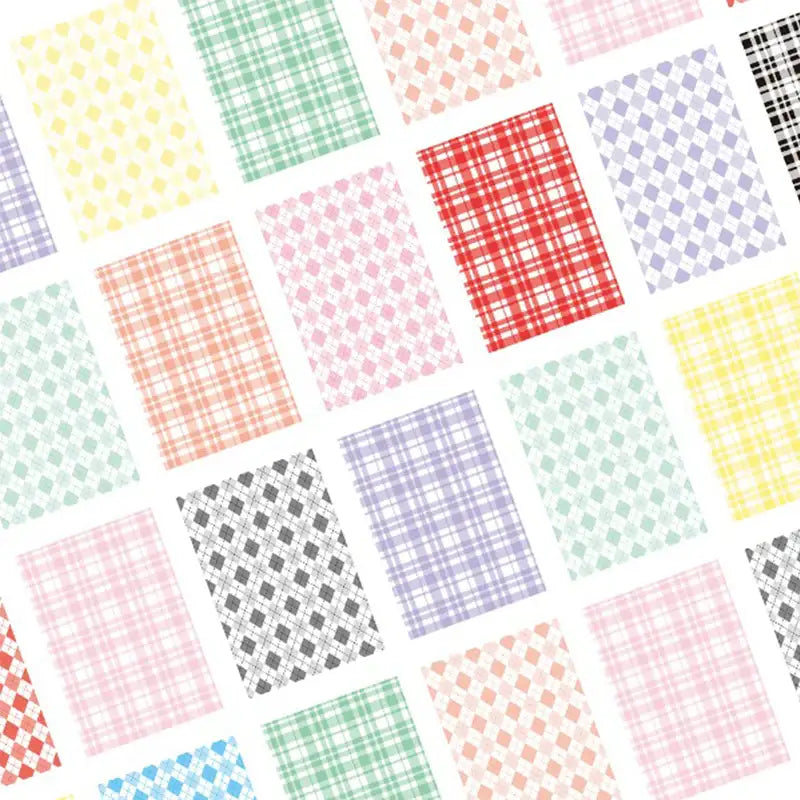 Yudaeng - Checkered Photocard Binder Mount - Yudaengdotcom - Photocard Mounts - Harumio