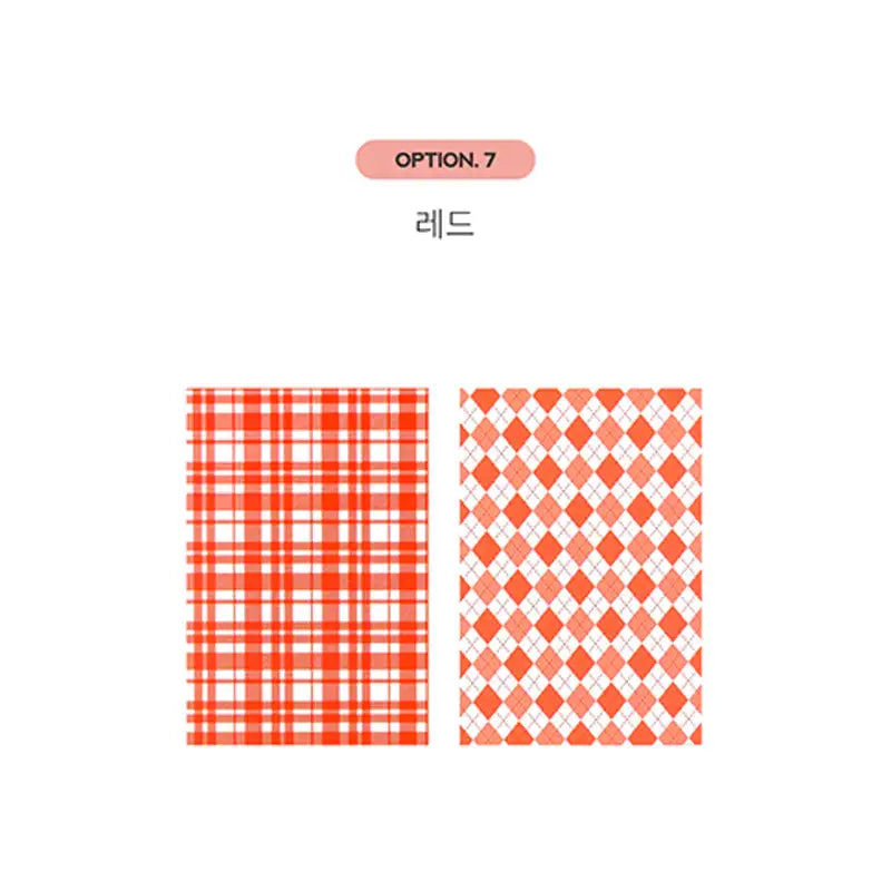 Yudaeng - Checkered Photocard Binder Mount - Yudaengdotcom - Photocard Mounts - Harumio