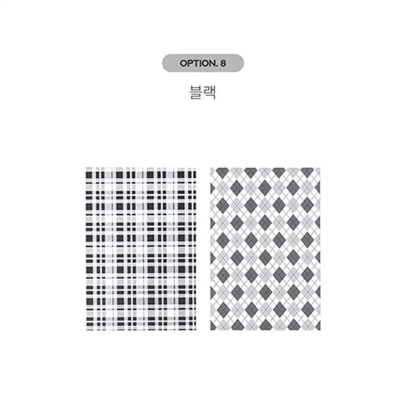 Yudaeng - Checkered Photocard Binder Mount - Yudaengdotcom - Photocard Mounts - Harumio