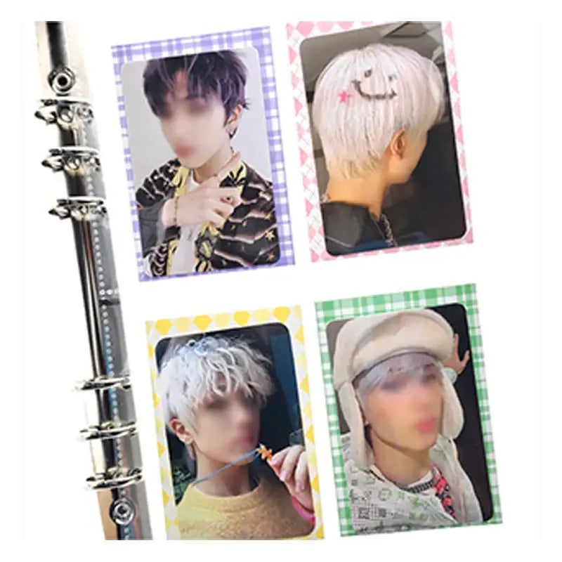 Yudaeng - Checkered Photocard Binder Mount - Yudaengdotcom - Photocard Mounts - Harumio