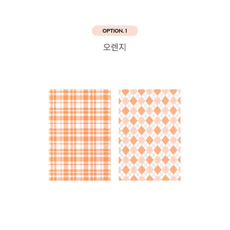 Yudaeng - Checkered Photocard Binder Mount - Yudaengdotcom - Photocard Mounts - Harumio