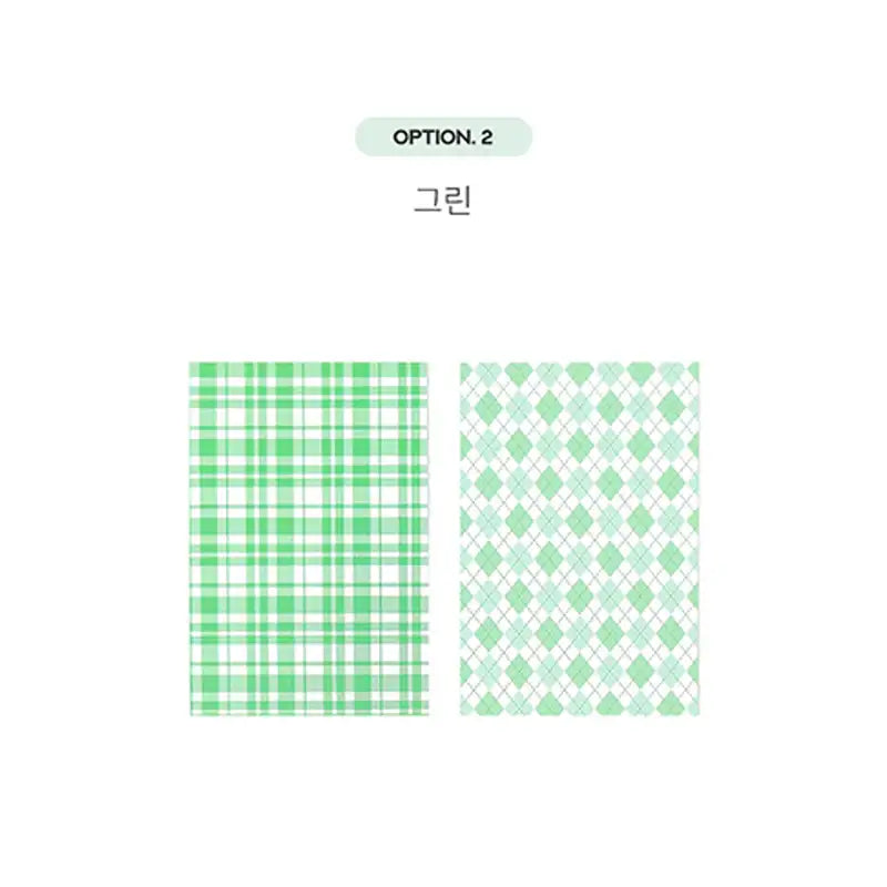 Yudaeng - Checkered Photocard Binder Mount - Yudaengdotcom - Photocard Mounts - Harumio
