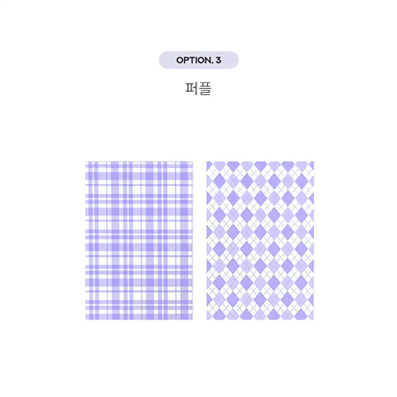 Yudaeng - Checkered Photocard Binder Mount - Yudaengdotcom - Photocard Mounts - Harumio