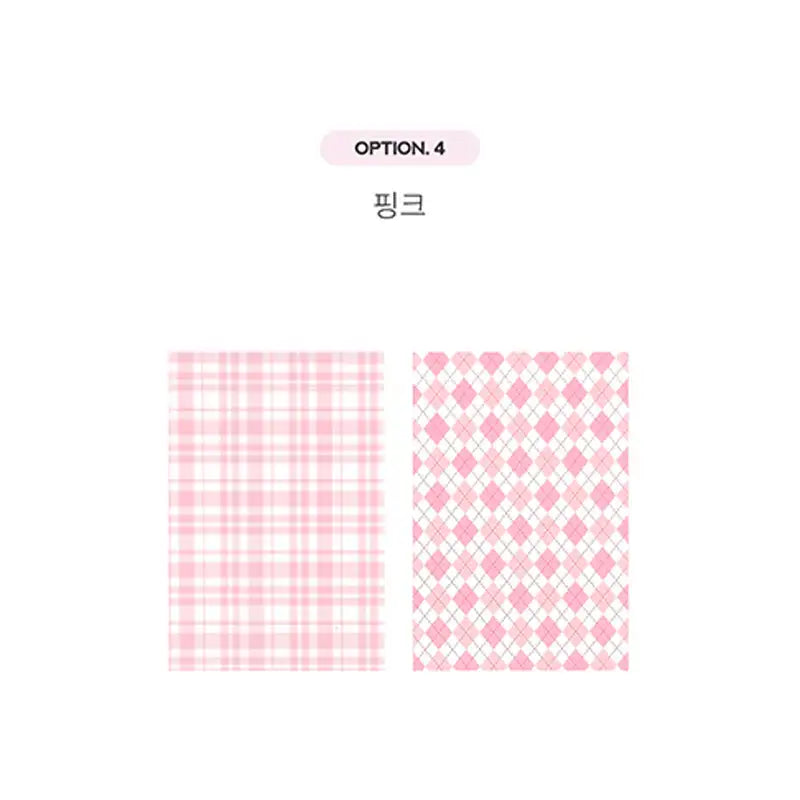 Yudaeng - Checkered Photocard Binder Mount - Yudaengdotcom - Photocard Mounts - Harumio
