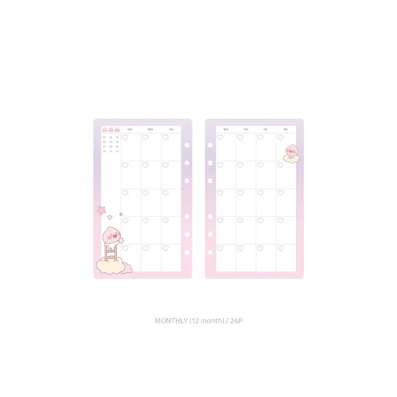 Kakao Friends - Lovely Apeach Earthwork Unicorn Diary - Kakao Friends - Accessories - Harumio