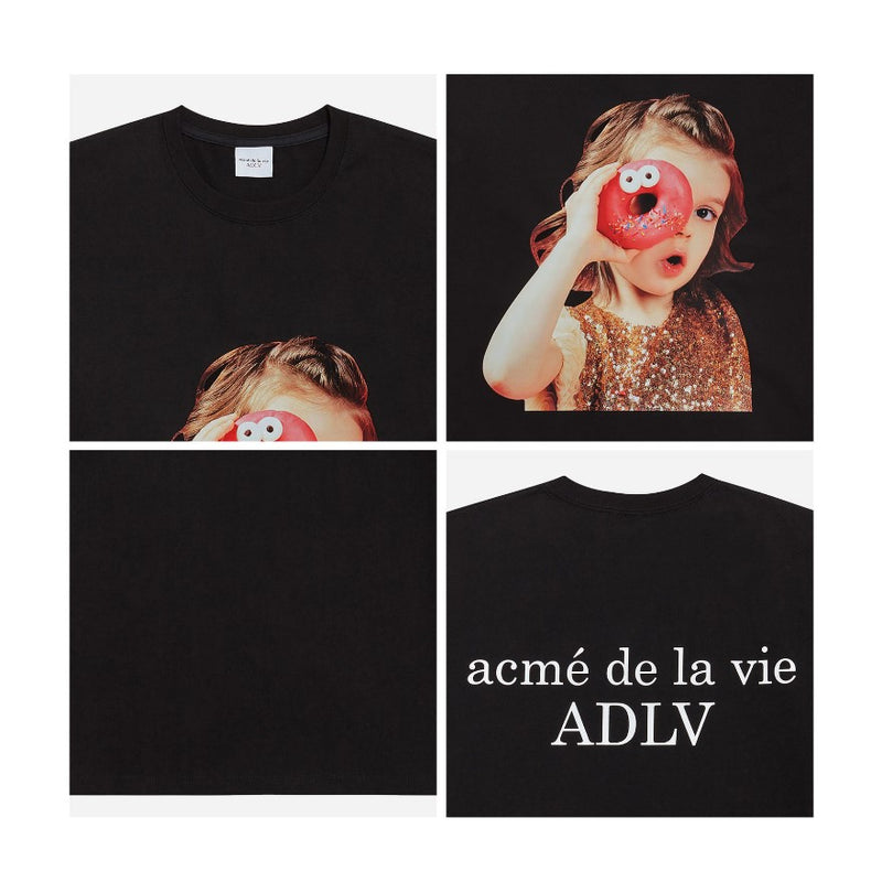 ADLV - Baby Face with Donut Short Sleeve T-Shirt