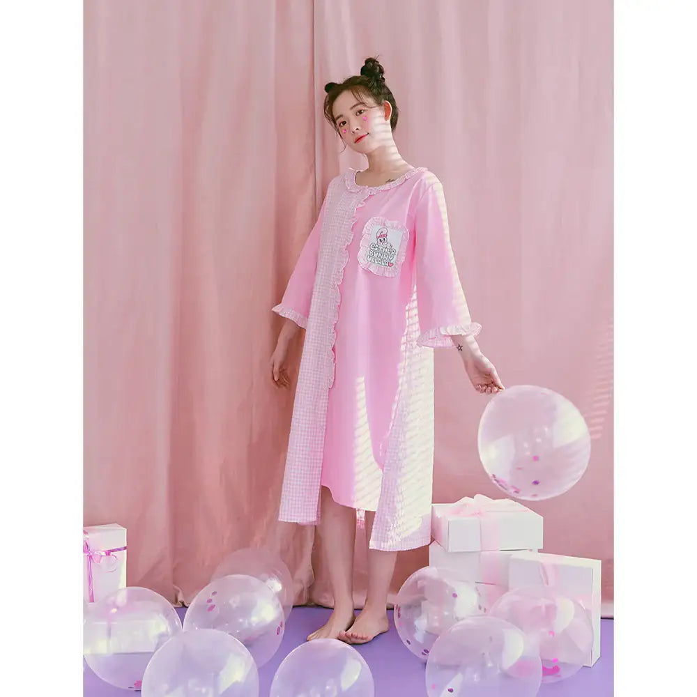 Esther Bunny x Ullala - Lovely Bunny Dress Pajamas - Esther Bunny x Ullala - Clothing - Harumio