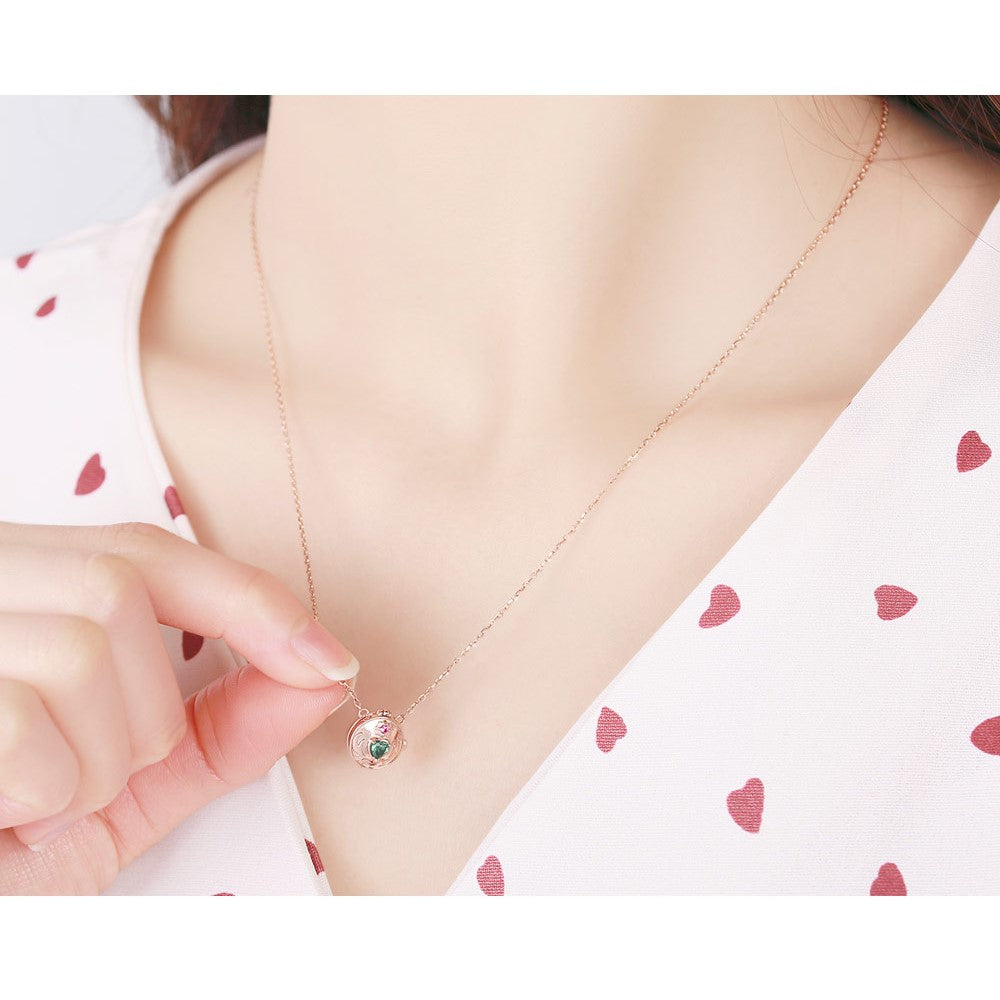 Wedding Peach x CLUE - St. Pandur Daisy Silver Necklace