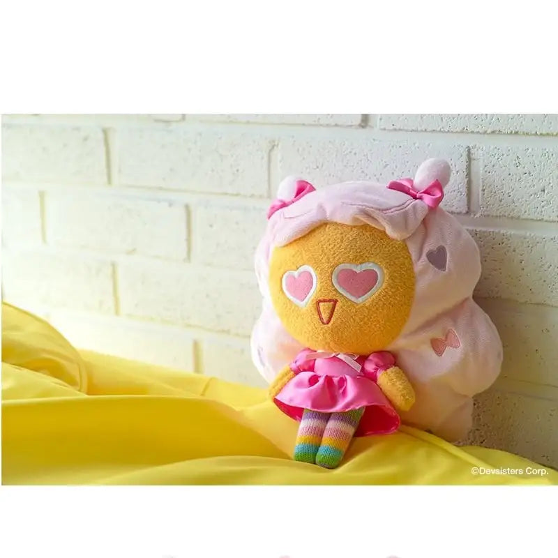 Cookie Run x Hi, Bye Mama - Tea Glass Heart Snow Cotton Candy Cookie Pink Plush Doll - Cookie Run x Hi, Bye Mama - Accessories - Harumio