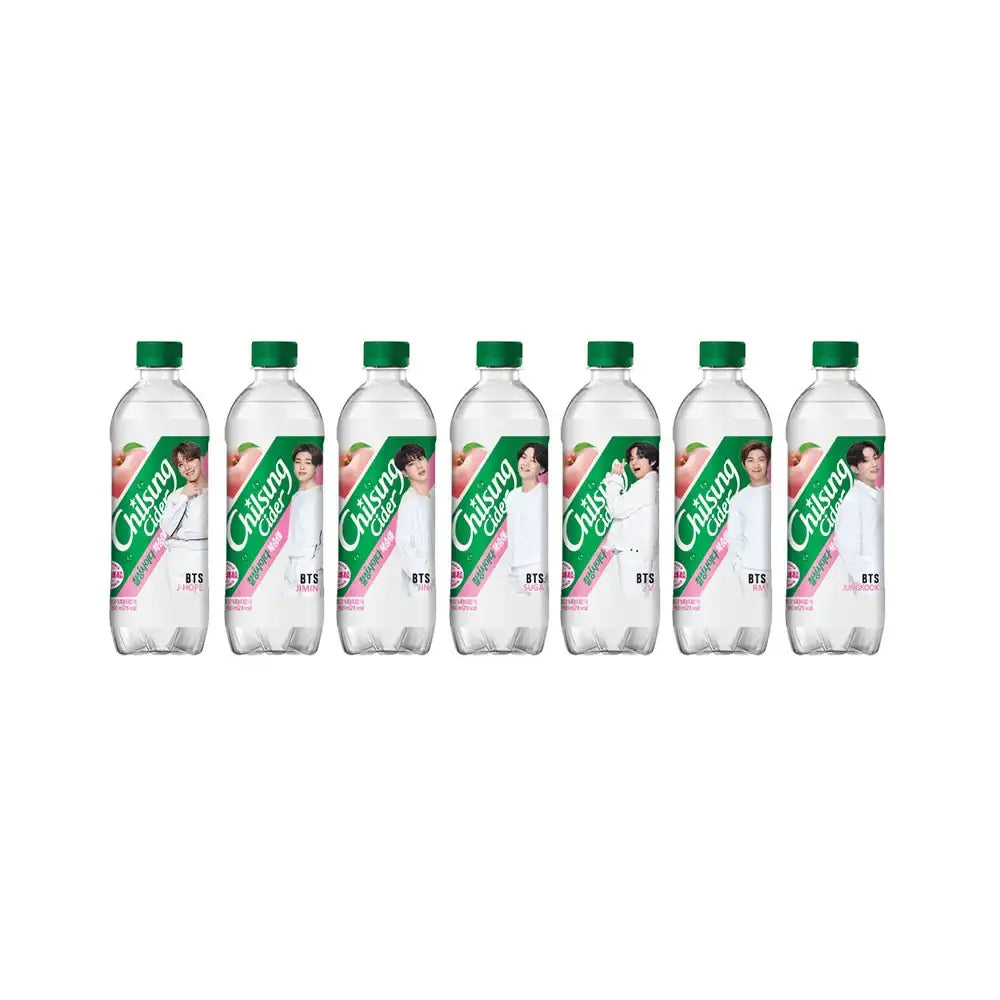 BTS x Chilsung Soda - Flavored Bottle Drink - BTS x Chilsung Cider - Food - Harumio