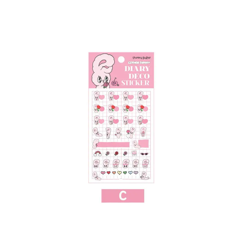 Esther Bunny - Diary Deco Sticker - Esther Bunny - Accessories - Harumio