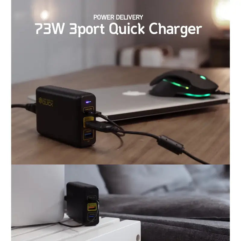 Thinkway - CORE D653 PD 3-Port Fast Charger - Thinkway - Charging Hub - Harumio