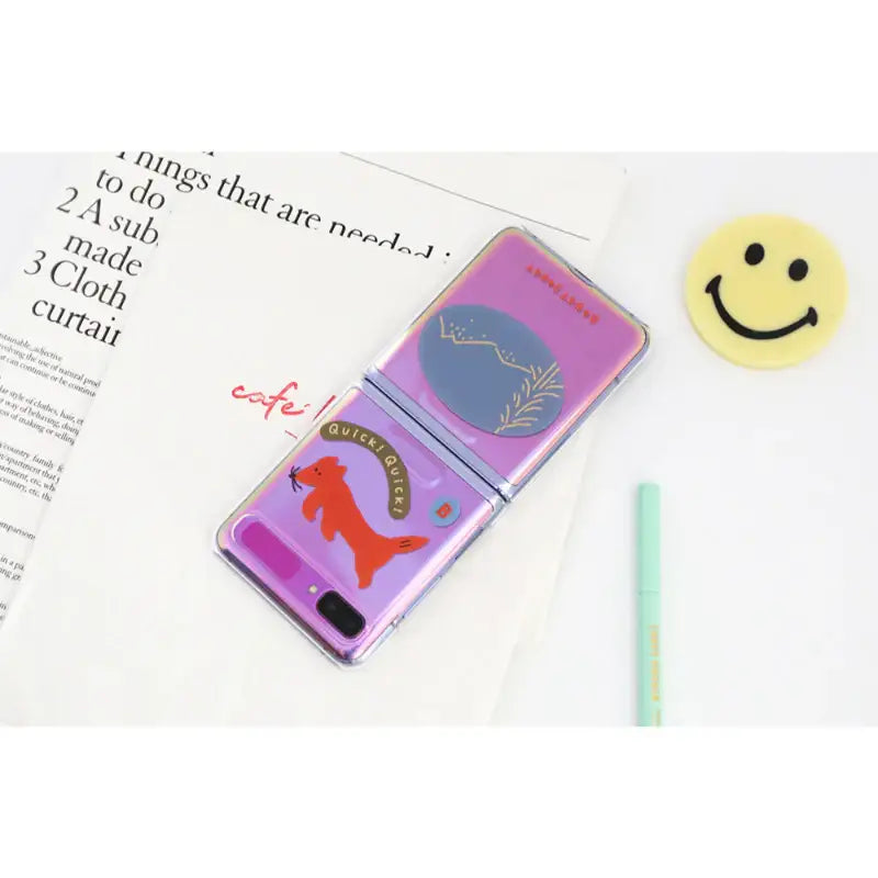 Romane x 10x10 - Galaxy Z Flip Clear Case - Romane - Accessories - Harumio