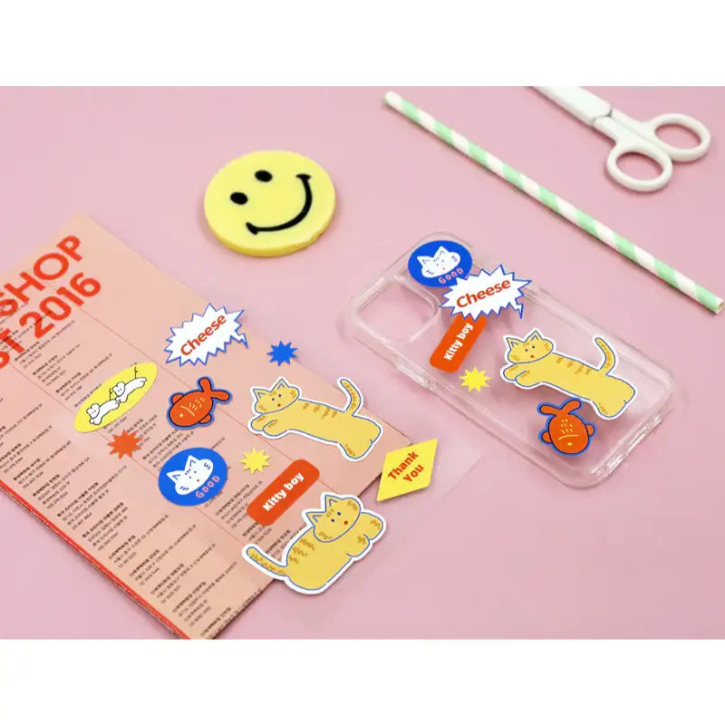 Romane x 10x10 - Removable Sticker & Clear Case Set iPhone 12 series - Romane - iPhone case - Harumio