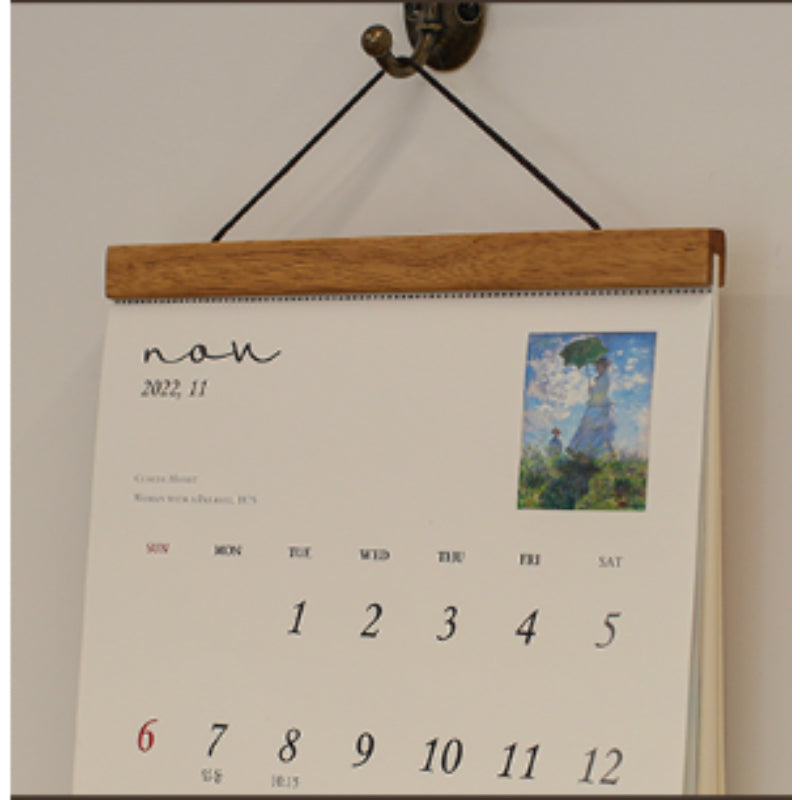 Designoops - 2023 Wood Wall Calendar - Henri Matisse Monet B4