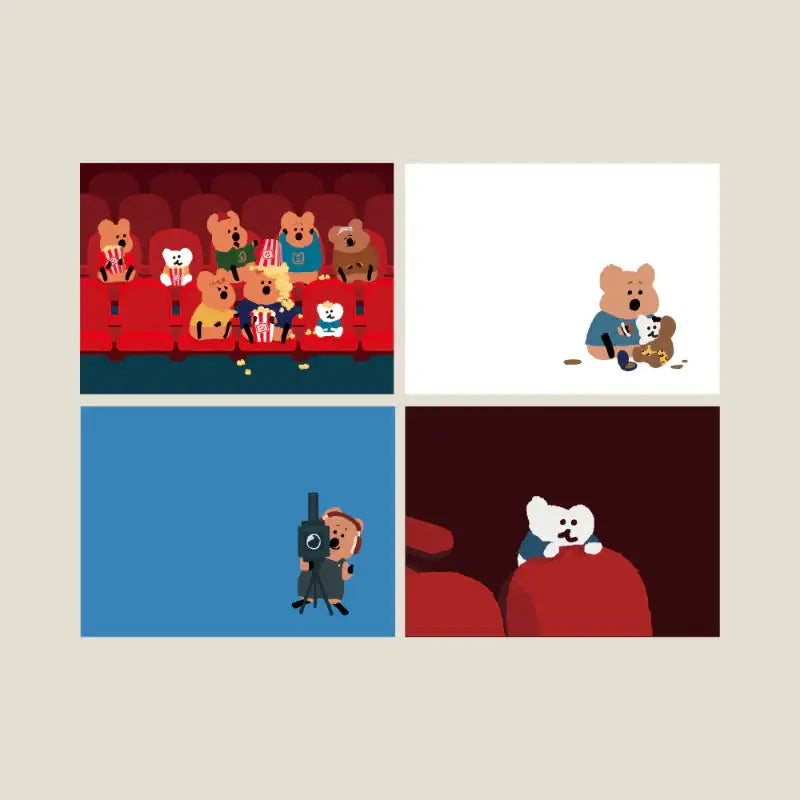 Dinotaeng - Marshville Cinema Postcard Set - Dinotaeng - Postcards - Harumio