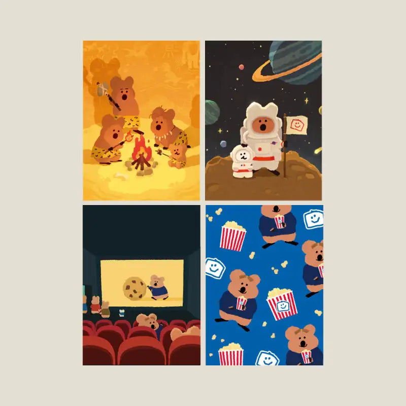 Dinotaeng - Marshville Cinema Postcard Set - Dinotaeng - Postcards - Harumio
