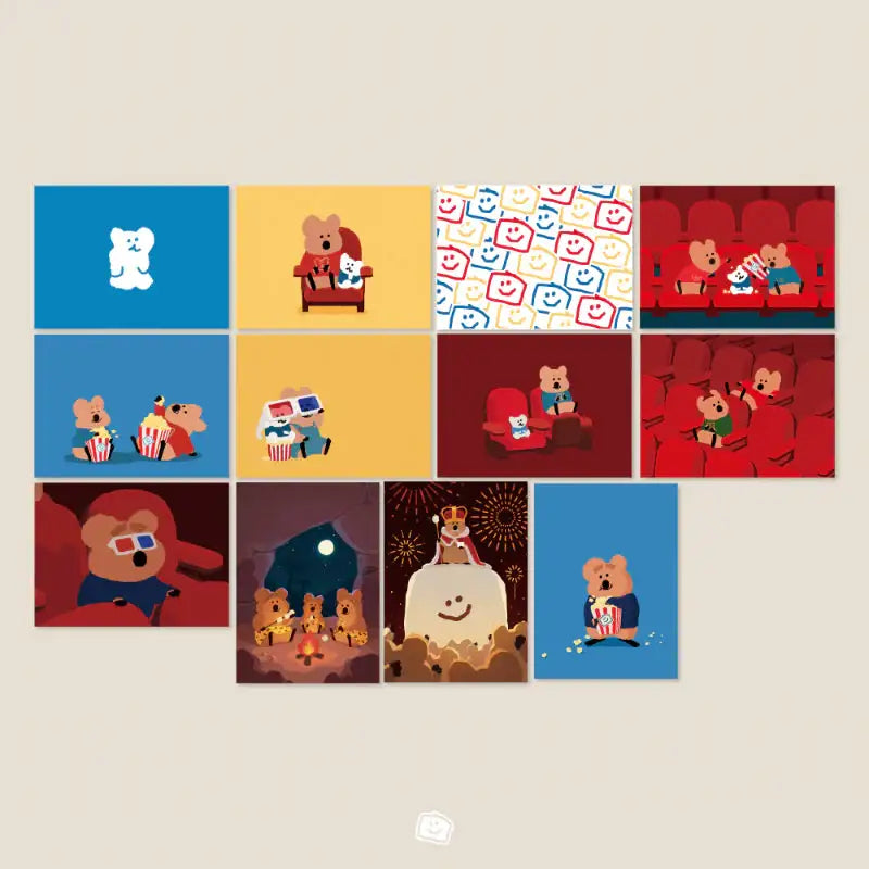 Dinotaeng - Marshville Cinema Postcard Set - Dinotaeng - Postcards - Harumio