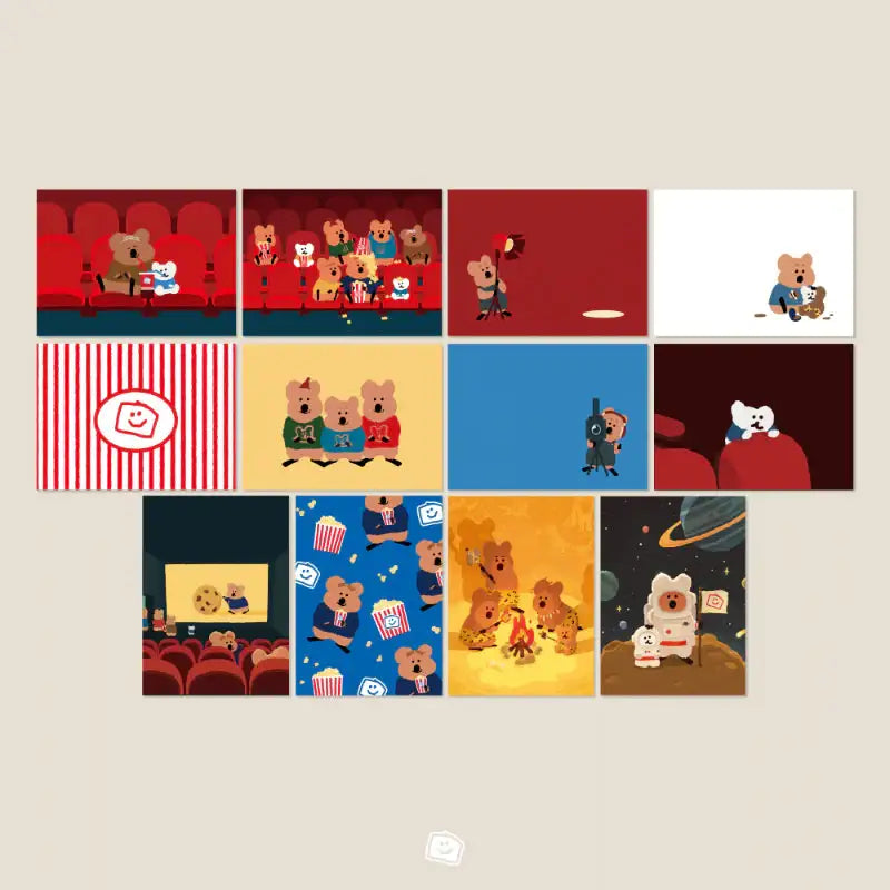Dinotaeng - Marshville Cinema Postcard Set - Dinotaeng - Postcards - Harumio