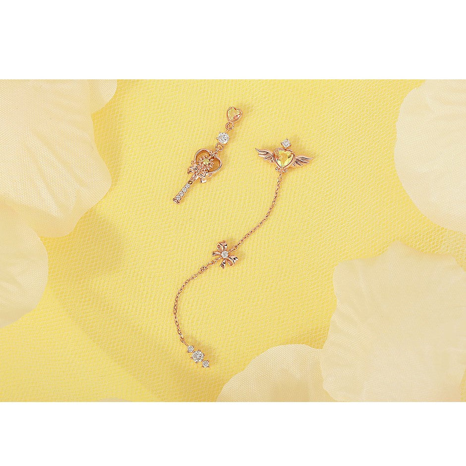 Wedding Peach x CLUE - Angel Daisy Flower Silver Earring