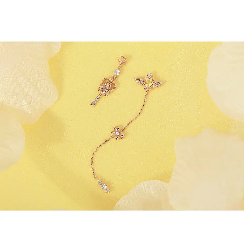 Wedding Peach x CLUE - Angel Daisy Flower Silver Earring - Wedding Peach x CLUE - Jewelry - Harumio