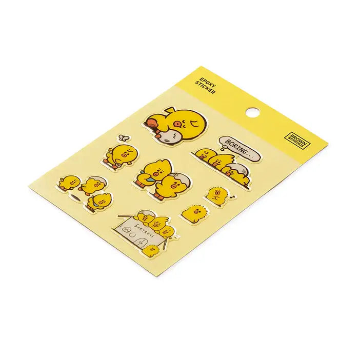 Line Friends - Sally & Friends Epoxy Sticker - Line Friends - Accessories - Harumio