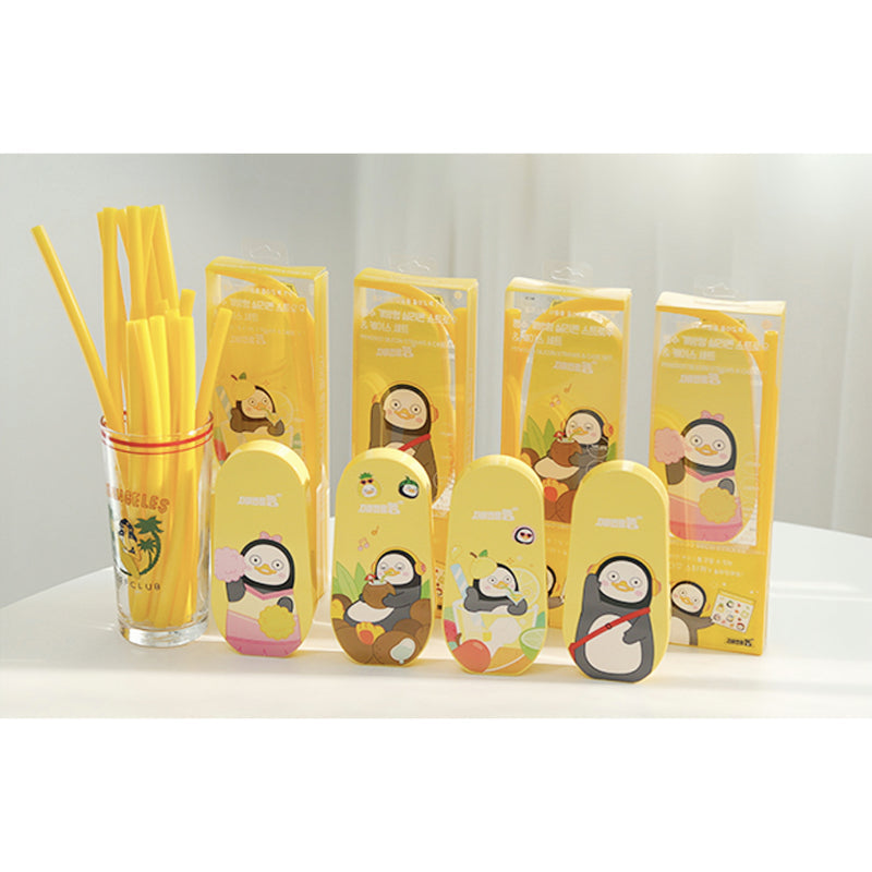 Pengsoo - 1+1 Silicone Straw and Case Set