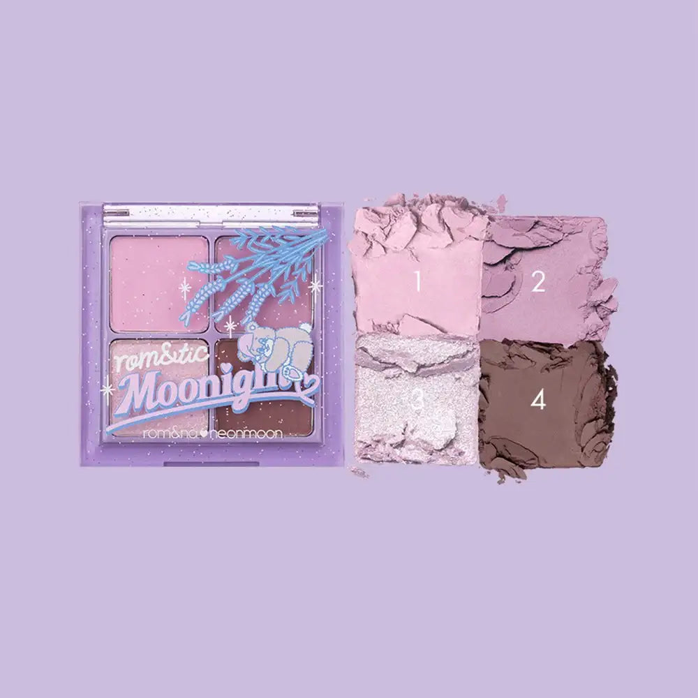 rom&nd x neonmoon - rom&tic Moonight Better Than Eyes Shadow - rom&nd x neonmoon - Eye Makeup - Harumio