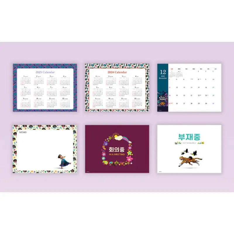 ARTNUOVEAU - 2023 Characters Desk Calendar Collection - ARTNUOVEAU - Calendar - Harumio