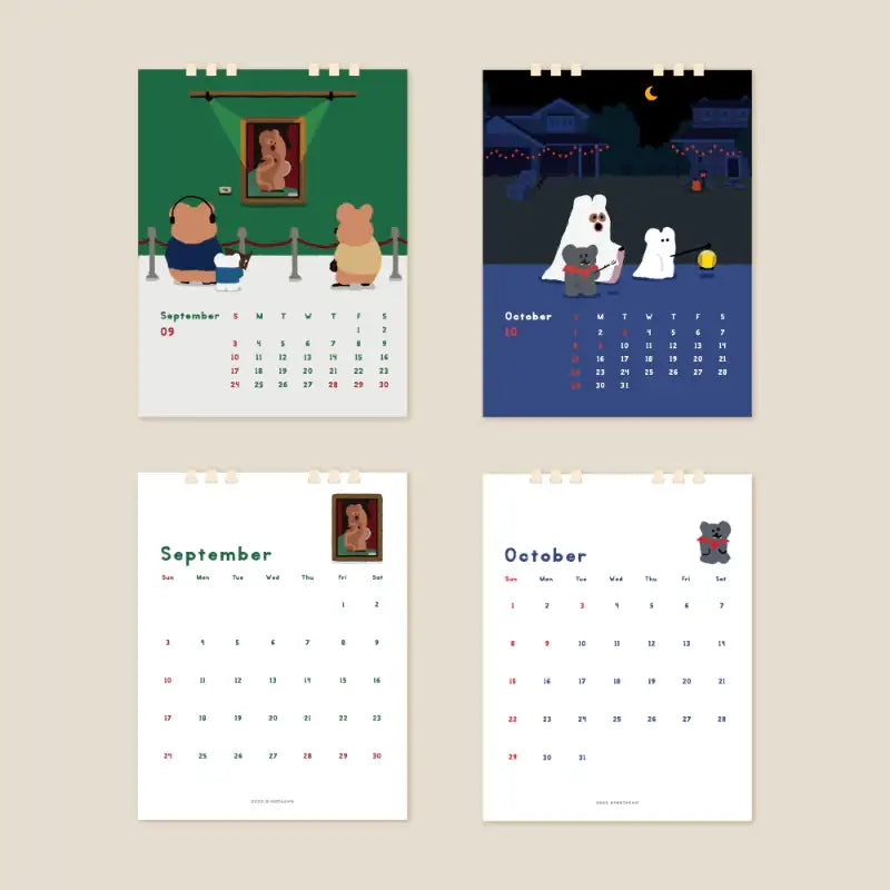 Dinotaeng - 2023 Desk Calendar - Dinotaeng - 2023 Calendars - Harumio